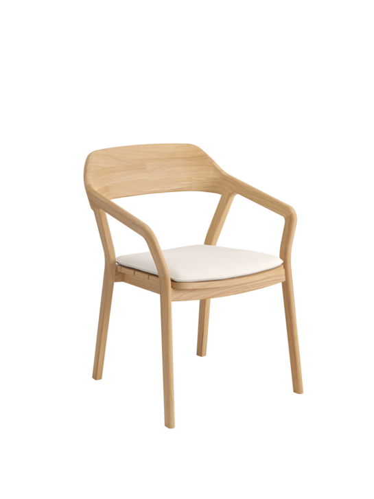 Auflage Luton Armlehnstuhl Linum/Keder Pearl